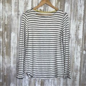 Maurices 24/7 Black & White Striped Long Sleeve